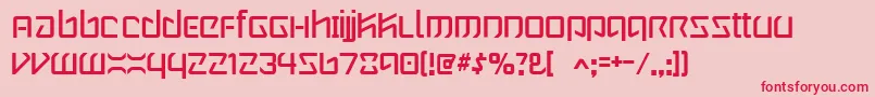 Wintermute Font – Red Fonts on Pink Background