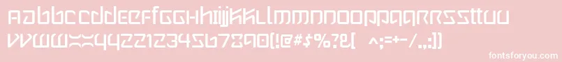 Wintermute Font – White Fonts on Pink Background