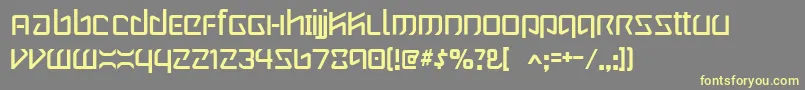 Wintermute Font – Yellow Fonts on Gray Background