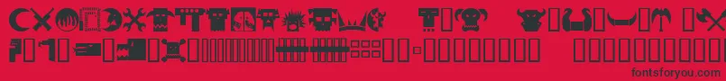 Orky1 Font – Black Fonts on Red Background