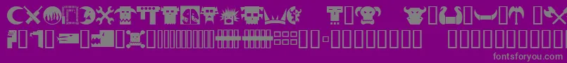 Orky1 Font – Gray Fonts on Purple Background