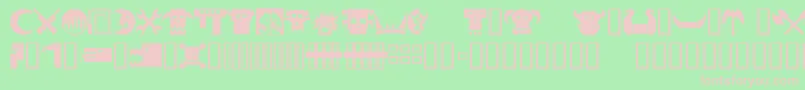 Orky1 Font – Pink Fonts on Green Background