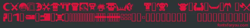 Orky1 Font – Red Fonts on Black Background