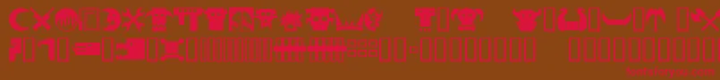 Orky1 Font – Red Fonts on Brown Background