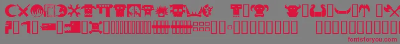 Orky1 Font – Red Fonts on Gray Background