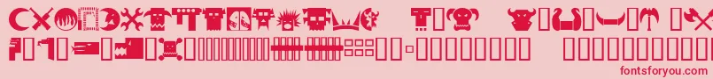 Orky1 Font – Red Fonts on Pink Background