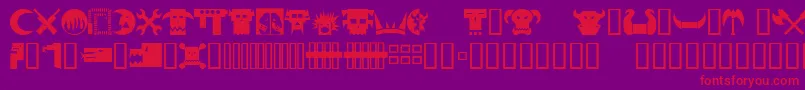 Orky1 Font – Red Fonts on Purple Background