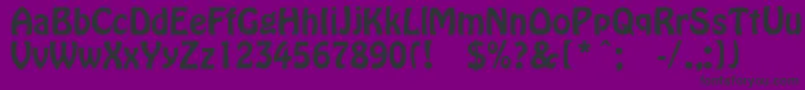 Morrismodernc Font – Black Fonts on Purple Background