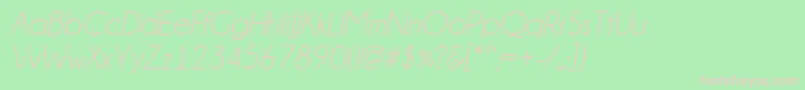 ChampagneLimousinesItalic Font – Pink Fonts on Green Background