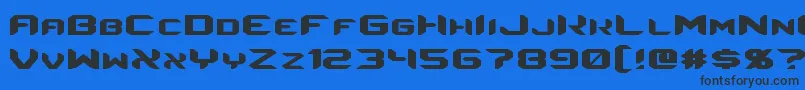 Energon Font – Black Fonts on Blue Background