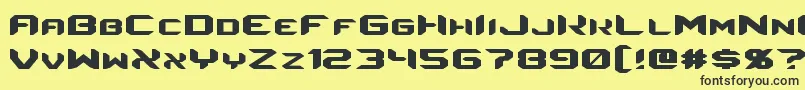 Energon Font – Black Fonts on Yellow Background