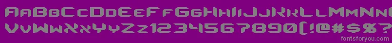 Energon Font – Gray Fonts on Purple Background