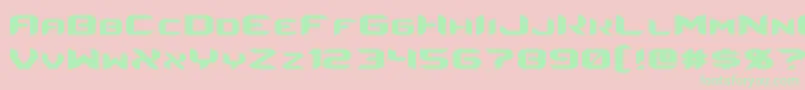 Energon Font – Green Fonts on Pink Background