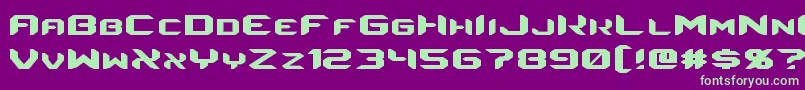 Energon Font – Green Fonts on Purple Background