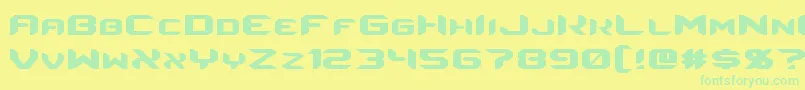 Energon Font – Green Fonts on Yellow Background