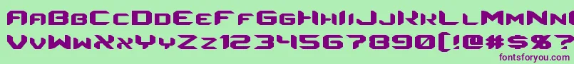 Energon Font – Purple Fonts on Green Background