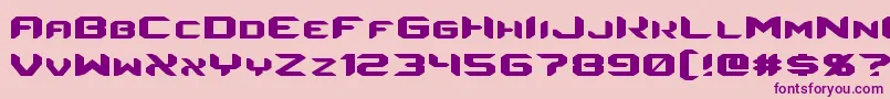 Energon Font – Purple Fonts on Pink Background