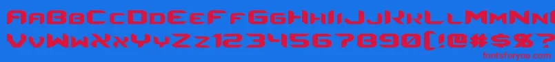 fuente Energon – Fuentes Rojas Sobre Fondo Azul