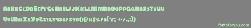 Blitzstrike Font – Green Fonts on Gray Background