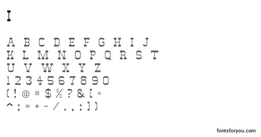 Fuente Italianskya - alfabeto, números, caracteres especiales