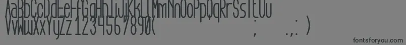 フォントAegFlyonNowBold – 黒い文字の灰色の背景