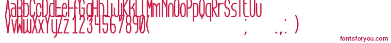 AegFlyonNowBold Font – Red Fonts on White Background