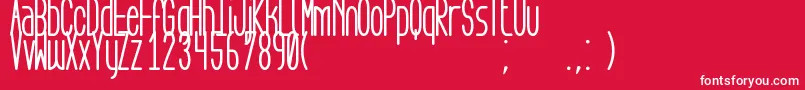 AegFlyonNowBold Font – White Fonts on Red Background