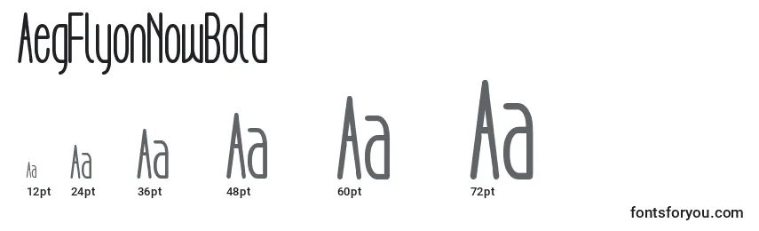 AegFlyonNowBold Font Sizes