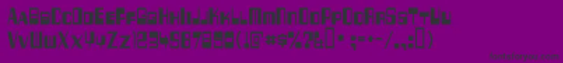 フォント256 – 紫の背景に黒い文字