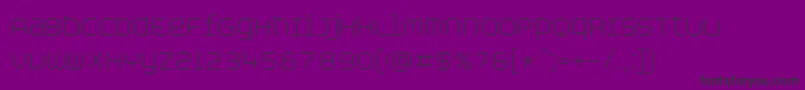 AspirinAdvancelight Font – Black Fonts on Purple Background