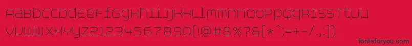 AspirinAdvancelight Font – Black Fonts on Red Background