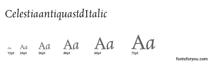 Größen der Schriftart CelestiaantiquastdItalic