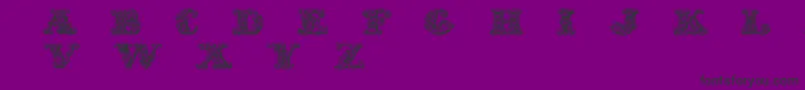 Exotica Font – Black Fonts on Purple Background