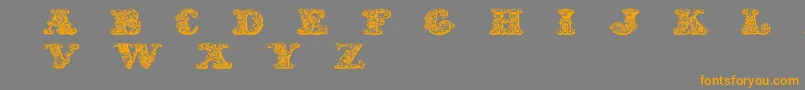 Exotica Font – Orange Fonts on Gray Background