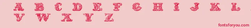 Exotica Font – Red Fonts on Pink Background