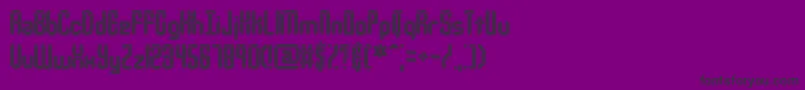 Urcompi-Schriftart – Schwarze Schriften auf violettem Hintergrund