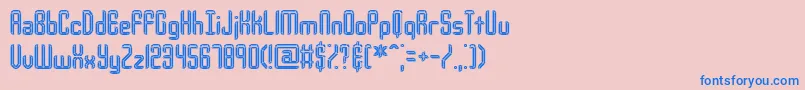 Шрифт Urcompi – синие шрифты на розовом фоне