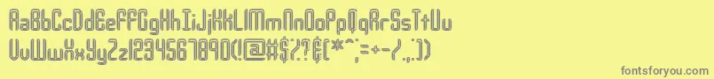 Шрифт Urcompi – серые шрифты на жёлтом фоне