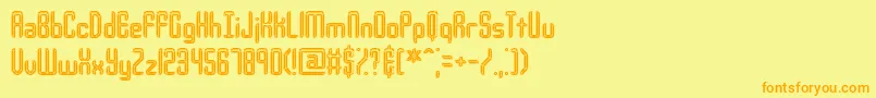 Шрифт Urcompi – оранжевые шрифты на жёлтом фоне