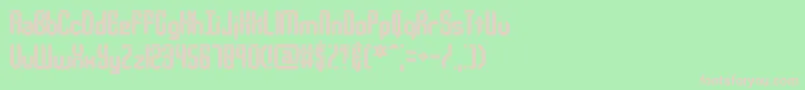 Urcompi Font – Pink Fonts on Green Background