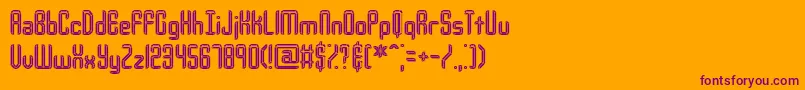 Urcompi Font – Purple Fonts on Orange Background