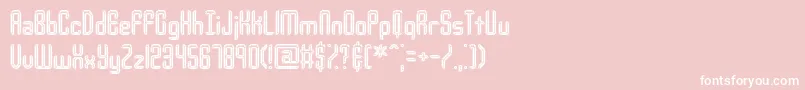 フォントUrcompi – ピンクの背景に白い文字