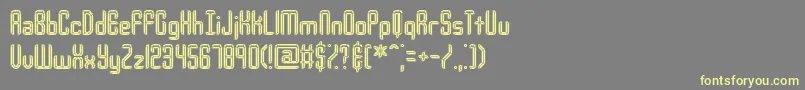 Шрифт Urcompi – жёлтые шрифты на сером фоне