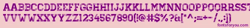 HomesteadDisplay Font – Purple Fonts on Pink Background