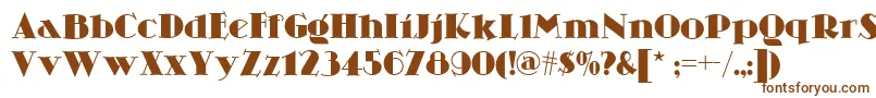 Skittlesnbeernf Font – Brown Fonts on White Background