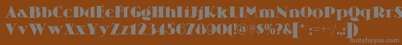 Skittlesnbeernf Font – Gray Fonts on Brown Background