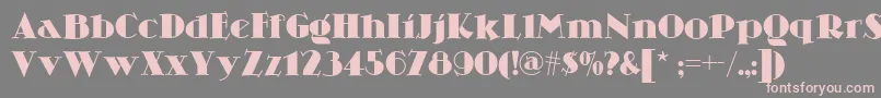 Skittlesnbeernf Font – Pink Fonts on Gray Background