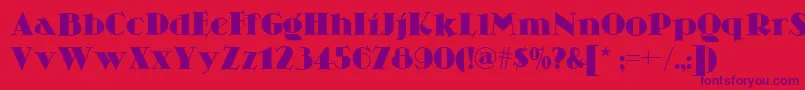 Skittlesnbeernf Font – Purple Fonts on Red Background