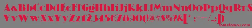 Skittlesnbeernf Font – Red Fonts on Gray Background