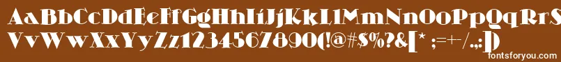 Skittlesnbeernf Font – White Fonts on Brown Background